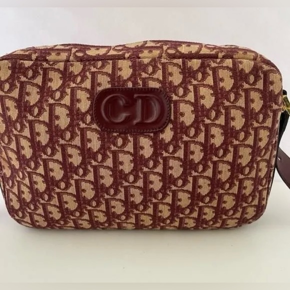Dior Handbags - Christian Dior 70s 80s Vintage Trotter Monogram Shoulder Bag
Crossbody Burgundy